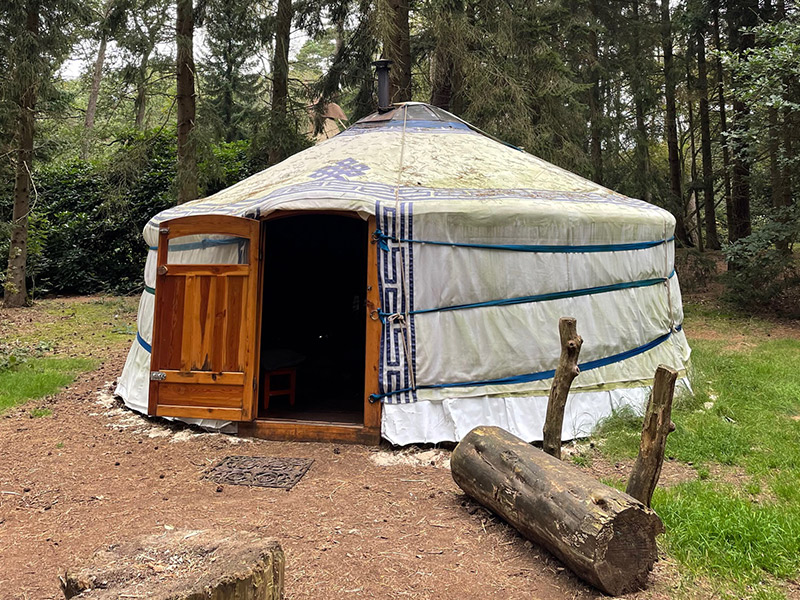 slapen in yurt